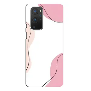 Чохол квітковий дизайн для OnePlus 9 Pro (Рожевий фон)