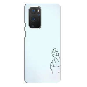 Чохол (Знак сердечка) для OnePlus 9 Pro (Сердечко на блакитному)
