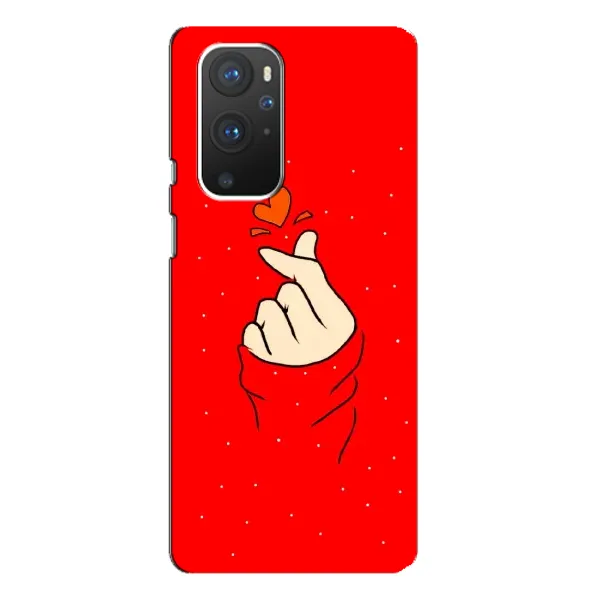 Чехол с рисунком «Сердце на красном» для OnePlus 9 Pro Чехол с рисунком «Сердце на красном» для OnePlus 9 Pro