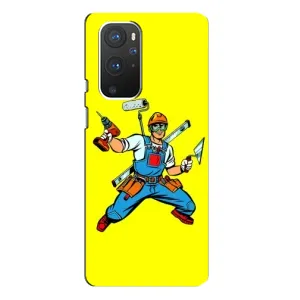Силіконовий бампер (Працівники) на OnePlus 9 Pro (Будівельник)