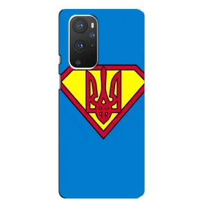 Чохол з картинкою (Патріотичний ГЕРБ) на OnePlus 9 Pro (Герб - супер герой)