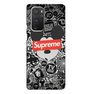 Чохол з Брендами одягу на ВанПлас 9 Про (Supreme Маус)