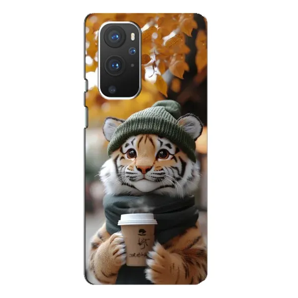Чохол з малюнком «Тигр з кавою» для OnePlus 9 Pro