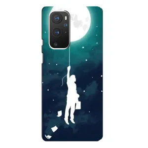 Чехол (ТПУ) с планетами на OnePlus 9 Pro (To The moon)