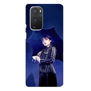 Чохол з картинкою Венсдей на OnePlus 9 Pro (Венсдей з парасолькою)