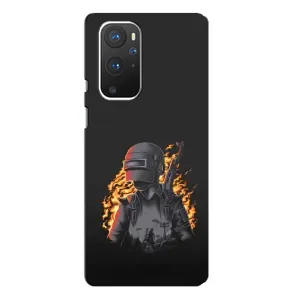 Чохол з картинкою "Герой Pubg" на OnePlus 9 Pro (В полум'ї)