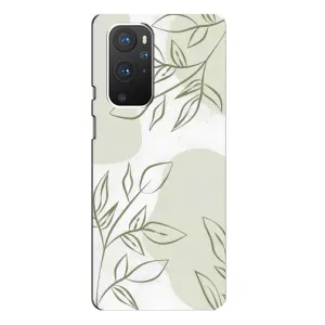 Чохол квітковий дизайн для OnePlus 9 Pro (Зелений дизайн)