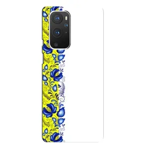 Силіконовый Чохол на OnePlus 9 Pro з картинкой Вишиванки (Жовто-біла вишиванка)