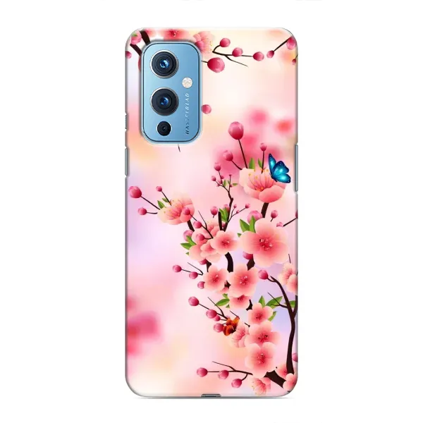 Чехол с рисунком «Бабочки на сакуре» для OnePlus 9 Чехол с рисунком «Бабочки на сакуре» для OnePlus 9