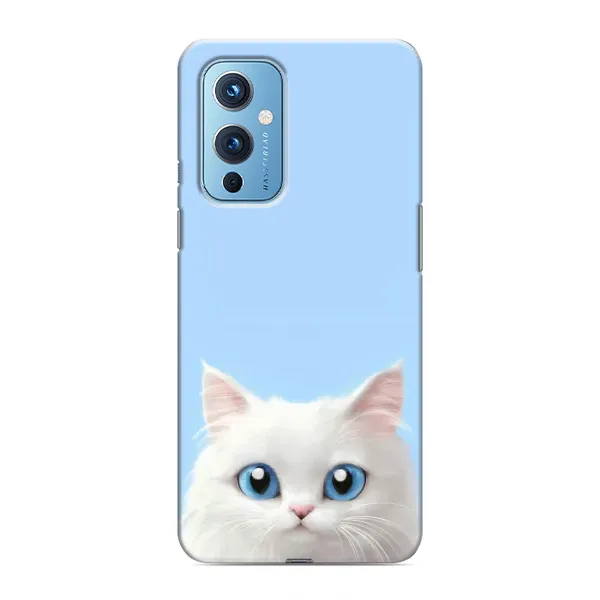 Чехол с рисунком «Белый кот» для OnePlus 9 Чехол с рисунком «Белый кот» для OnePlus 9