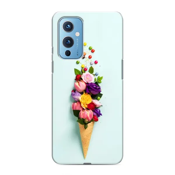 Чехол с рисунком «Цветок-мороженное» для OnePlus 9 Чехол с рисунком «Цветок-мороженное» для OnePlus 9