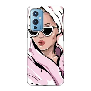 Чехол с картинкой Модные Девчонки OnePlus 9 (Девушка в халате)