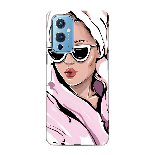 Чехол с рисунком «Девушка в халате» для OnePlus 9