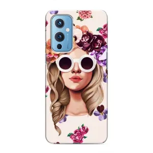 Чехол с картинкой Модные Девчонки OnePlus 9 (Девушка в очках)