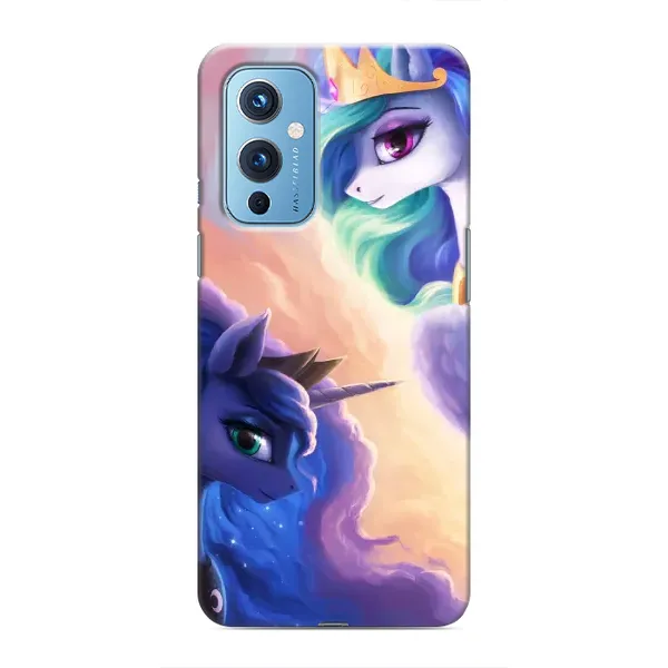 Чехол с рисунком «Единорожки на тучках» для OnePlus 9