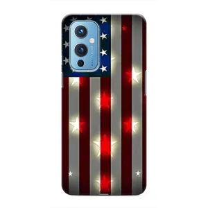 Чехол Флаг USA для OnePlus 9 (Флаг США 2)