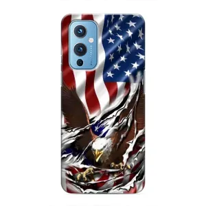Чехол Флаг USA для OnePlus 9 (Флаг USA)