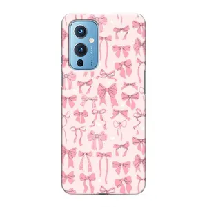 Чехол банты для OnePlus 9 (Фон бантики)