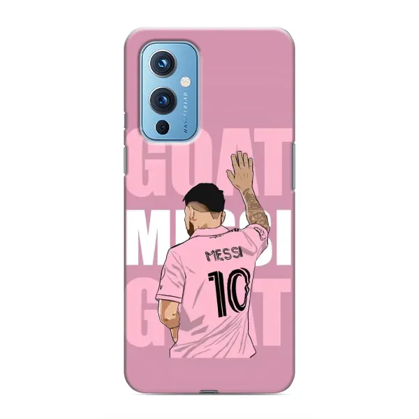 Чехол с рисунком «GOAT MESSI» для OnePlus 9 Чехол с рисунком «GOAT MESSI» для OnePlus 9