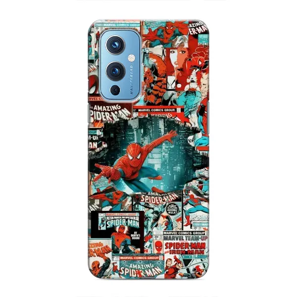 Чехол с рисунком «Комиксы Человек Паук» для OnePlus 9 Чехол с рисунком «Комиксы Человек Паук» для OnePlus 9