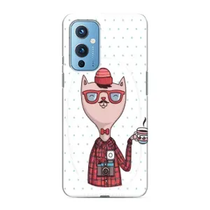 Чехол на тематику: Коты для OnePlus 9 (Кот аристократ)