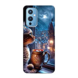 Чохли на Новий Рік OnePlus 9 (Кіт новорічний)