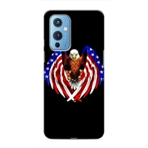Чехол Флаг USA для OnePlus 9 (Крылья США)