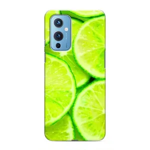 Чехол с изображением  вкусной еды для OnePlus 9 (Лайм)