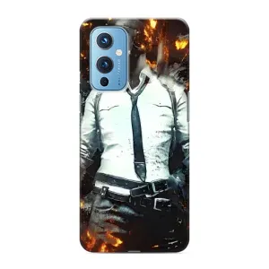 Силиконовый чехол с картинкой "Герой Pubg" на OnePlus 9 (Man Пубг)