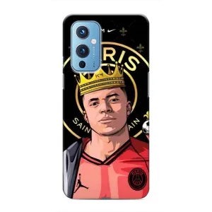 Чехол (TPU) с Футболистом на OnePlus 9 (Mbappe King)