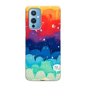 Силиконовый чехол с котиком для OnePlus 9 (Mew)