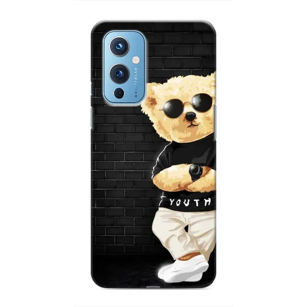 Чехол с рисунком «Мишка в очках» для OnePlus 9 Чехол с рисунком «Мишка в очках» для OnePlus 9