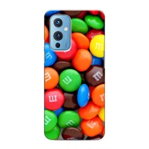 Чехол с изображением  вкусной еды для OnePlus 9 (Разноцветные M&M'S)