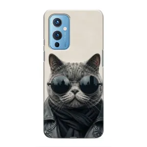 Чехол на тематику: Коты для OnePlus 9 (Модный кот)