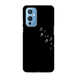 Чохол з картинками на чорному фоні для OnePlus 9 (Ноти)