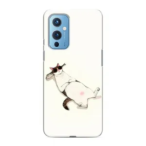 Чехол на тематику: Коты для OnePlus 9 (Отдых)