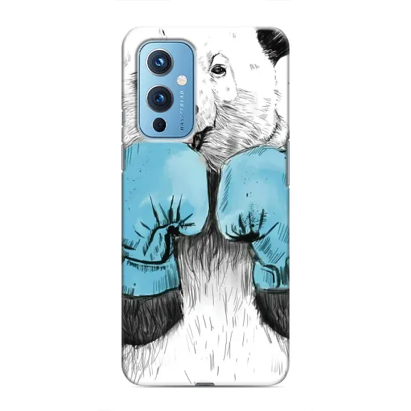 Чехол с рисунком «Панда боксер» для OnePlus 9