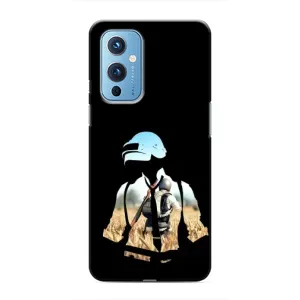 Силиконовый чехол с картинкой "Герой Pubg" на OnePlus 9 (Пубг мен)