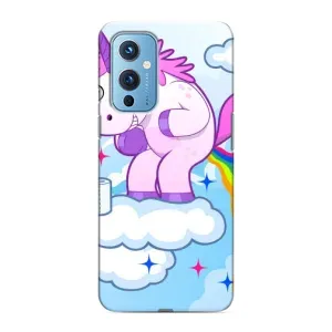 Чехол с рисунком «Радуга единорожка» для OnePlus 9