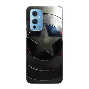 Чехол с Щитом Капитана Америки на OnePlus 9 (Ретро Щит Капитана)