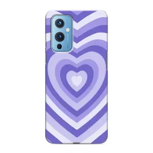 Чехлы с тематикой "Маленькие Сердечки" на OnePlus 9 (Сердце фиолет)