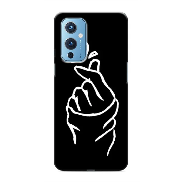 Чехол с рисунком «Сердце на черном» для OnePlus 9 Чехол с рисунком «Сердце на черном» для OnePlus 9
