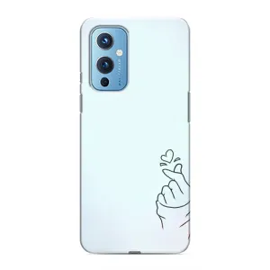 Чехол с рисунком «Сердце на голубом» для OnePlus 9
