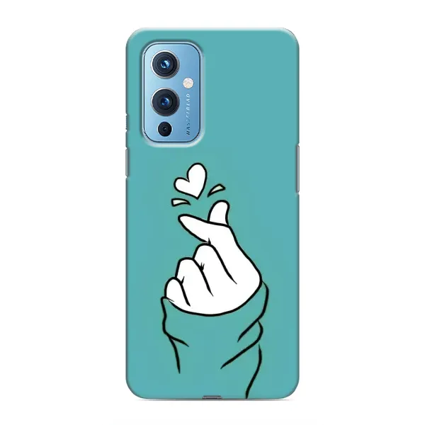 Чехол с рисунком «Сердечко на бирюзовом» для OnePlus 9 Чехол с рисунком «Сердечко на бирюзовом» для OnePlus 9