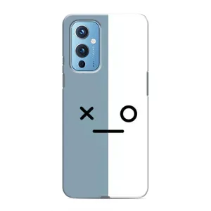 Силиконовые Чехлы (смешные стикеры) для OnePlus 9 (Серо-белый)