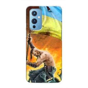 Чехол с картинкой (Патриотический КОЗАК) на OnePlus 9 (Сильный Козак)