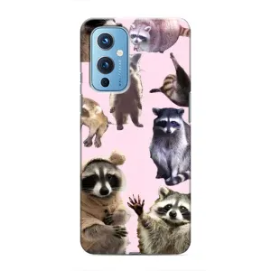 Силиконовый Чехол с Енотами на OnePlus 9 (Смешные Еноты)
