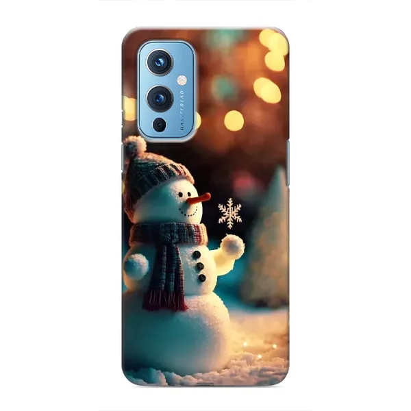 Чехол с рисунком «Снеговик праздничный» для OnePlus 9 Чехол с рисунком «Снеговик праздничный» для OnePlus 9
