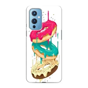Чехол с изображением  вкусной еды для OnePlus 9 (Сочные пончики)