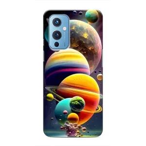 Чехол (ТПУ) с планетами на OnePlus 9 (Солнечна система)